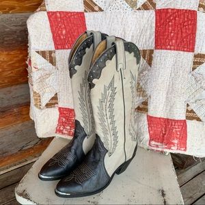 Vintage Boulet Tall Cowboy Boots